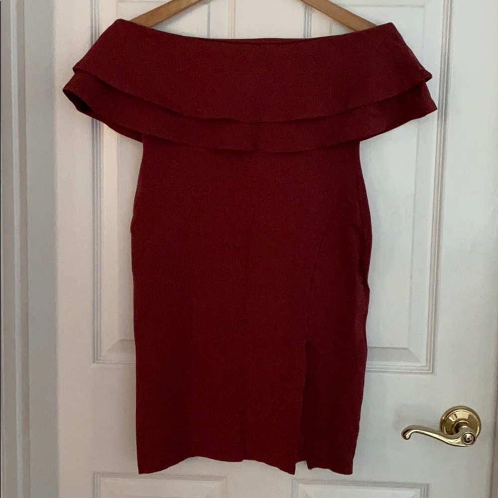 Snap Strapless Dress